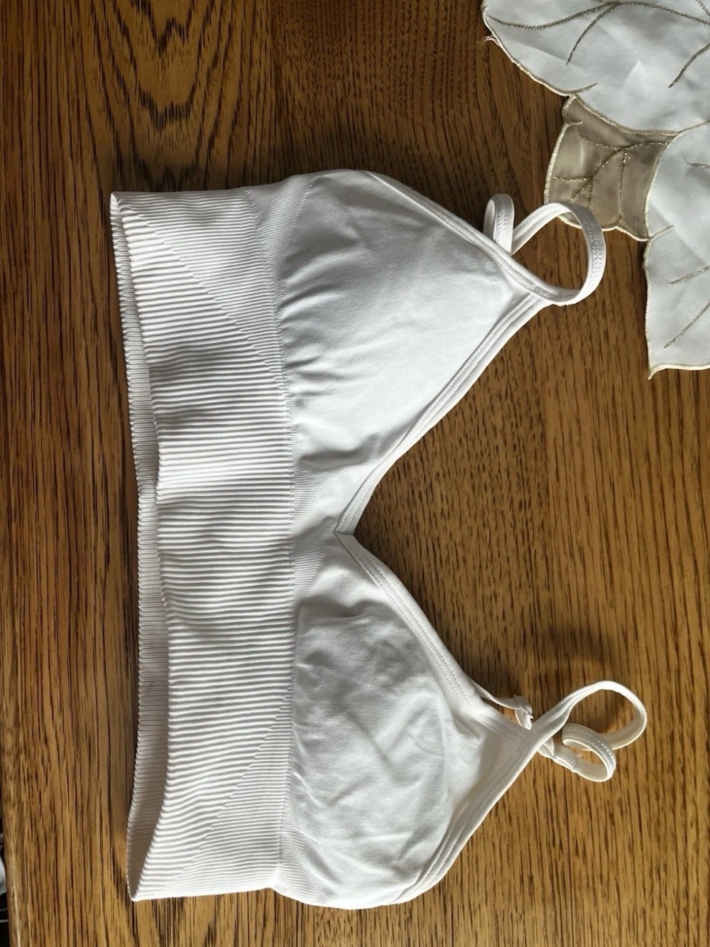 Lululemon Ebb to Street White Bra Size 6